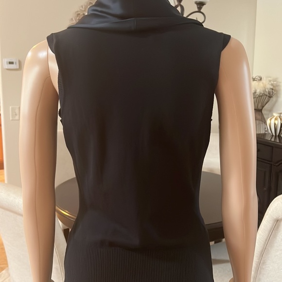CALVIN KLEIN BLACK SILK DRESS - Picture 6 of 10